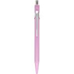 Bolígrafos rosas de metal con logo Caran D'ache con acabado satinado 
