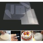 Espátulas transparentes de plástico para tarta 