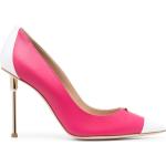 Zapatos rosas de piel de tacón rebajados con tacón de aguja con tacón más de 9cm con logo Elisabetta Franchi talla 40 para mujer 
