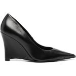 Zapatos negros de goma de tacón rebajados con tacón de cuña con logo PINKO talla 39 para mujer 