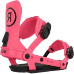Fijaciones rosas de snowboard Ride 