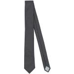 Corbatas negras de poliester de seda rebajadas A. Testoni para hombre 