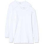 Camisetas térmicas blancas manga larga con cuello redondo Abanderado talla L para hombre 