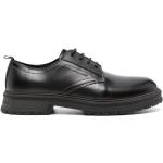 Zapatos negros de goma con puntera redonda con cordones formales con logo Tommy Hilfiger Sport talla 46 para hombre 