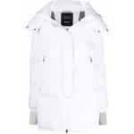 Abrigos blancos de poliester con capucha  manga larga acolchados HERNO talla XL para mujer 