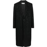 Abrigos negros de tweed de tweed manga larga Saint Laurent Paris con lentejuelas talla 3XL para hombre 