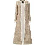 Abrigos beige de viscosa de tweed rebajados manga larga trenzados GIAMBATTISTA VALLI con trenzado talla XL para mujer 
