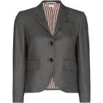 Abrigos clásicos grises de seda Thom Browne talla 3XL para mujer 