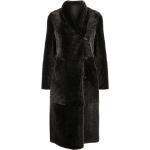 Abrigos negros de cuero de piel  rebajados manga larga Armani Emporio Armani talla 3XL para mujer 