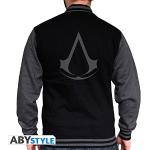 ABYstyle - Assassin'S Creed - Teddy - Crest - Hombre - Negro/Gris Oscuro (XL)
