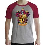 Camisetas grises de poliester de cuello redondo Harry Potter Harry James Potter tallas grandes con cuello redondo ABYstyle talla L para hombre 