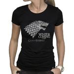 Camisetas negras de viscosa Juego de Tronos de invierno ABYstyle talla M para mujer 