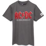 AC/DC Camiseta Niños Niñas Niños Let There Be Rock Charcoal Album Band Top 9-10 años