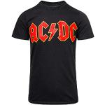 Camisetas deportivas de algodón AC/DC con cuello redondo lavable a máquina con logo talla M para hombre 