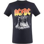 Camisetas de algodón de cuello redondo AC/DC con cuello redondo para hombre 
