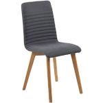 AC Design Furniture Silla de Comedor, Tela, Antracita, 43 x 42 x 90 cm
