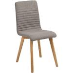 AC Design Furniture Silla de Comedor, Tela, Gris Claro, 43 x 42 x 90 cm