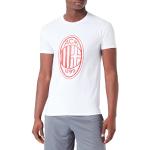 AC Milan Monochrome Big Crest White Camiseta, Cremisi, 6 años Hombres