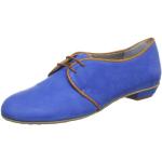 Zapatos azules de cuero con cordones formales Accatino talla 37,5 para mujer 