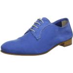 Zapatos azules de cuero con cordones formales Accatino talla 40,5 para mujer 