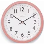Acctim Elstow - Reloj de Pared para Cocina pequeña (Cuarzo, Estilo Retro, 20 cm), Color Rosa