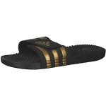 adidas Adissage Slides, Chanclas Unisex Adulto, Core Black Gold Met Core Black, 46 EU