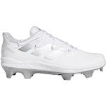 adidas Adizero Afterburner 8 Pro TPU Zapatos de béisbol, Blanco/Plateado Metálico/Team Light Grey, 46 EU