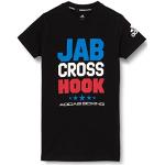 Adidas CLTSCJH-100 BOXING JCH T-SHIRT T-shirt Unisex Kids BlackWhite 140