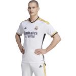 Equipaciones Real Madrid blancas Real Madrid con cuello redondo transpirables adidas 