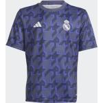 Camisetas de fútbol infantiles azules de poliester Real Madrid adidas de materiales sostenibles para niño 