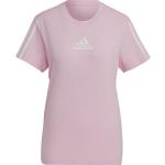 Camisetas deportivas rosas de poliester rebajadas con cuello redondo adidas Aeroready talla S de materiales sostenibles para mujer 