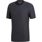Camisetas negras de tenis rebajadas con cuello redondo transpirables adidas Barricade talla S para hombre 