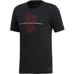 Camisetas negras de poliester de tenis rebajadas adidas talla S de materiales sostenibles para hombre 
