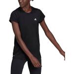 Camisetas deportivas negras de poliester rebajadas adidas talla M de materiales sostenibles para mujer 