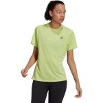 Camisetas verdes de poliester rebajadas adidas talla S de materiales sostenibles para mujer 