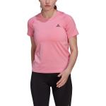 Shorts rosas de poliester de running rebajados con cuello redondo adidas talla M de materiales sostenibles para mujer 