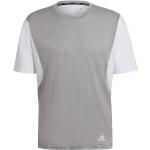Camisetas deportivas grises de poliester rebajadas adidas talla L para hombre 