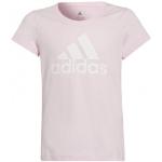 Camisetas rosas de cuello redondo infantiles con logo adidas 13/14 años para niña 