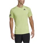Camisetas verdes de poliester de tenis rebajadas con rayas adidas talla XL de materiales sostenibles para hombre 