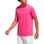 Camisetas deportivas rosas de poliester rebajadas adidas talla XS de materiales sostenibles para hombre 