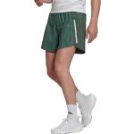 Shorts verdes de poliester de running rebajados adidas talla XL de materiales sostenibles para hombre 