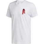 Camisetas blancas de Baloncesto tallas grandes manga corta con logo adidas talla XXL para hombre 