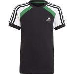 Adidas GM6970 B Bold tee T-Shirt Boys Black/Core Green/White 5-6A