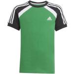 Adidas GQ4188 B Bold tee T-Shirt Boys Black/White/Core Green 5-6A