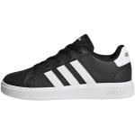 adidas Grand Court Lifestyle Tennis Lace-up Shoes, Zapatillas Unisex niños, Core Black Ftwr White Core Black, 31.5 EU