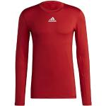 Camisetas rojas de compresión rebajadas transpirables con logo adidas talla L para hombre 