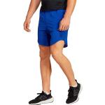 Pantalones cortos deportivos azules de tejido de malla rebajados transpirables adidas talla L de materiales sostenibles para hombre 