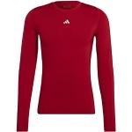 Camisetas deportivas rojas de poliester tallas grandes manga larga transpirables de punto adidas Aeroready talla 3XL de materiales sostenibles para hombre 