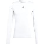 Camisetas deportivas blancas de poliester tallas grandes manga larga transpirables de punto adidas Aeroready talla 3XL de materiales sostenibles para hombre 