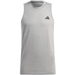 Camisetas deportivas grises de poliester con cuello redondo de punto adidas SL talla XL de materiales sostenibles para hombre 